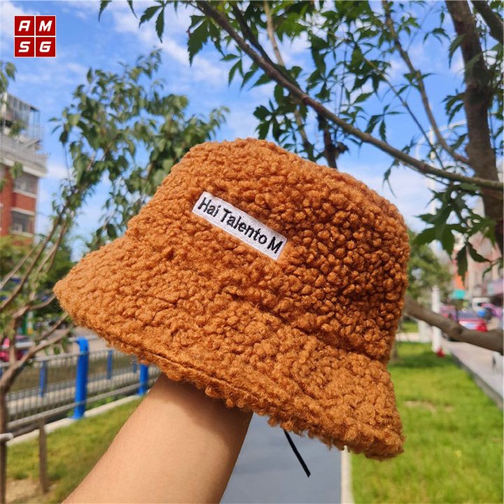 mũ lông cừu bucket siêu hít hót
