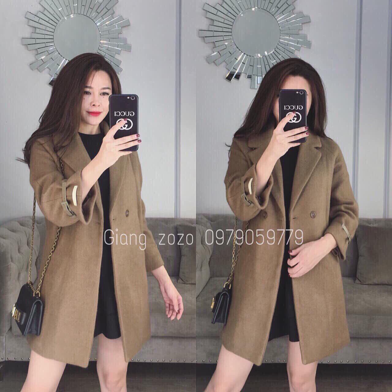 (Top bán chạy) Áo dạ nữ dáng dài cổ vest cao cấp