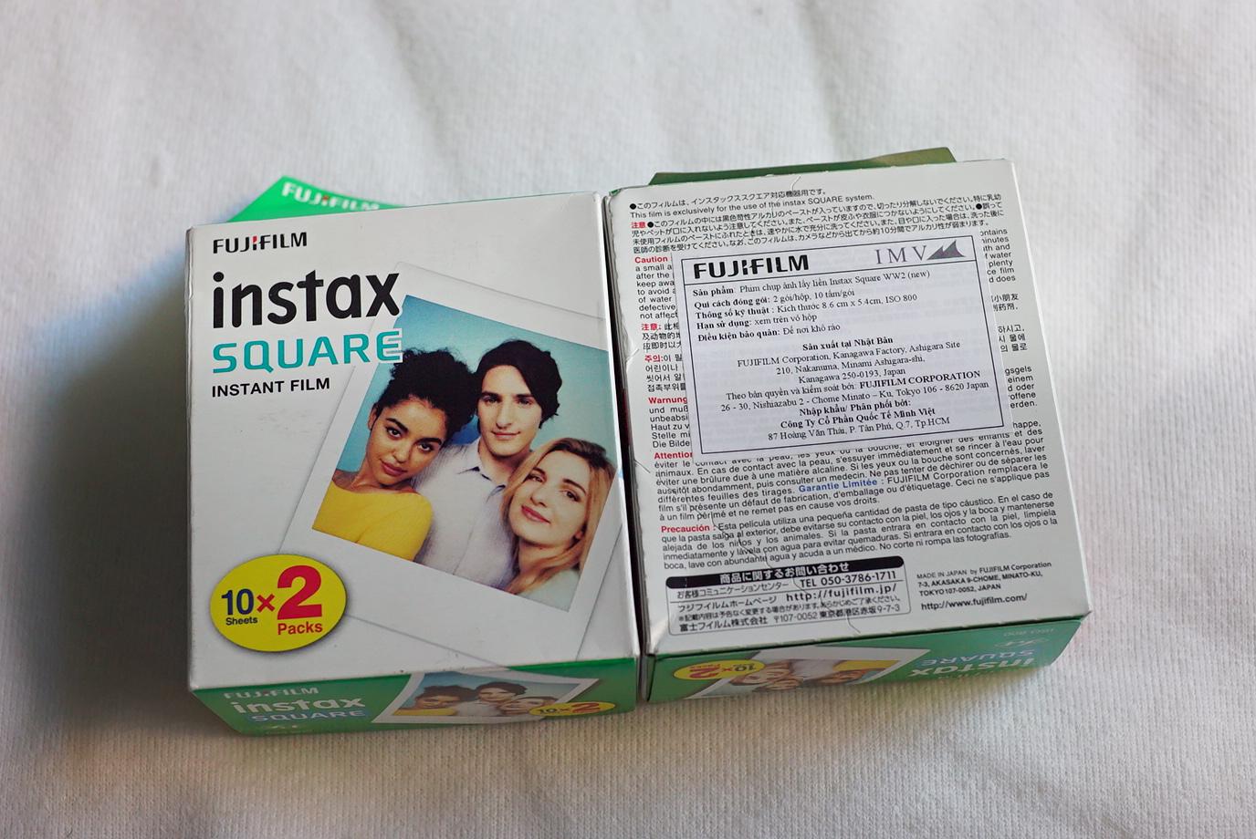 Hộp Phim Fujifilm Instax Mini Square 20 tấm