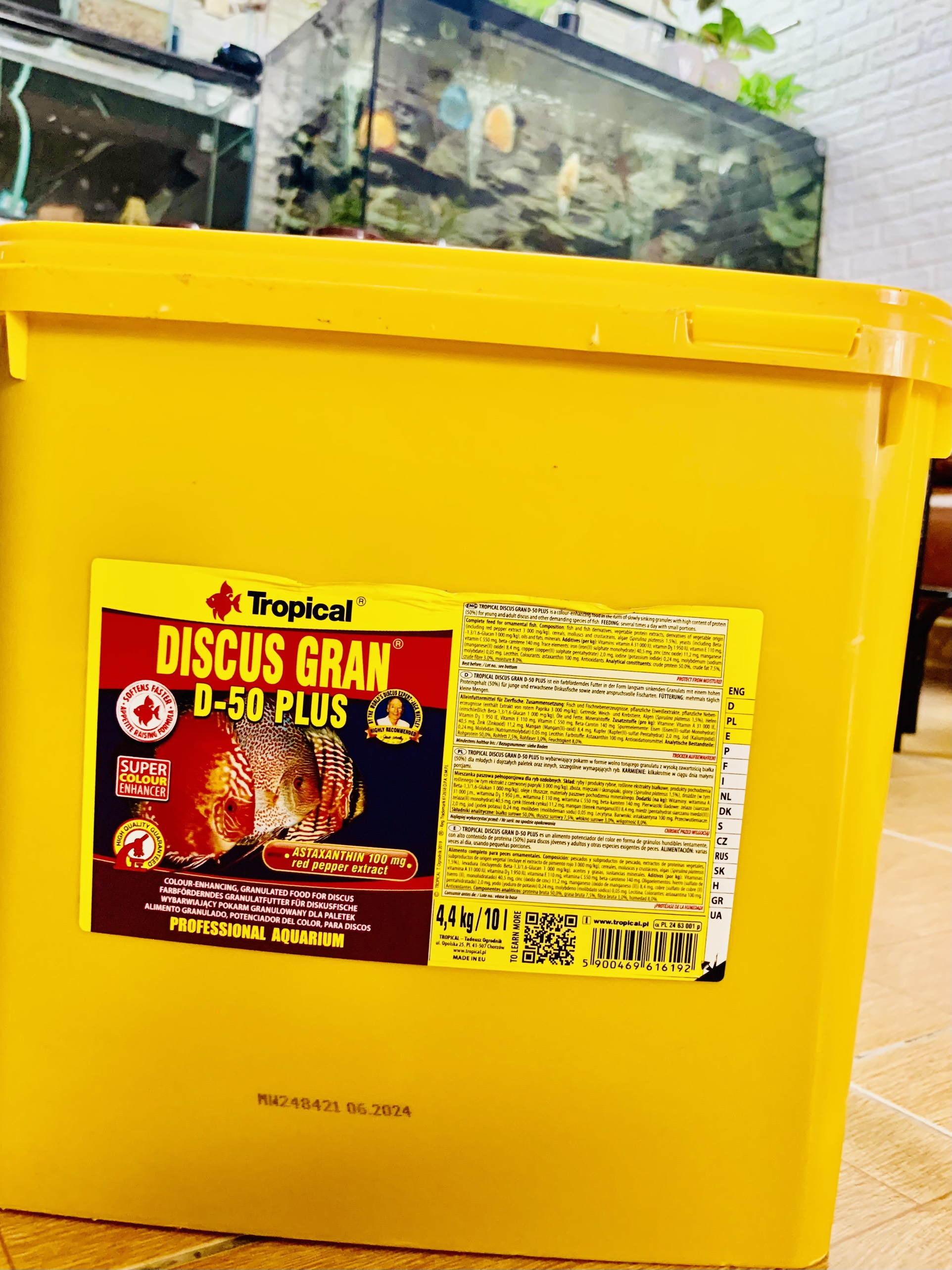 [Rẻ Vô Địch ]Repack THỨC ĂN CAO CẤP CHO CÁ ĐĨA-TROPICAL DISCUS GRAN D-50 (triết lẻ 100g)