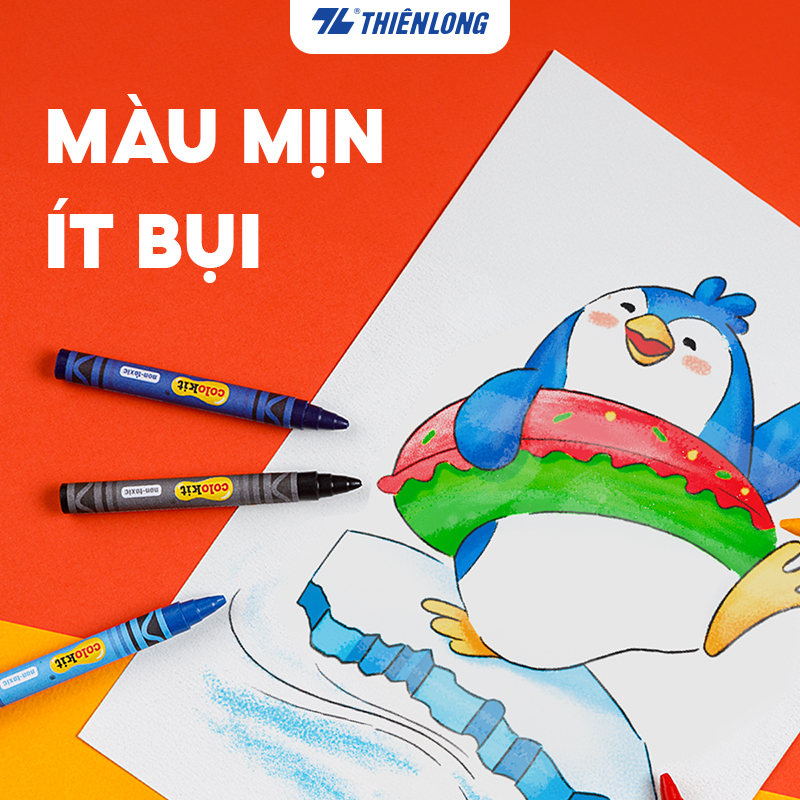 Combo 10 hộp Sáp màu Colokit CR-C015