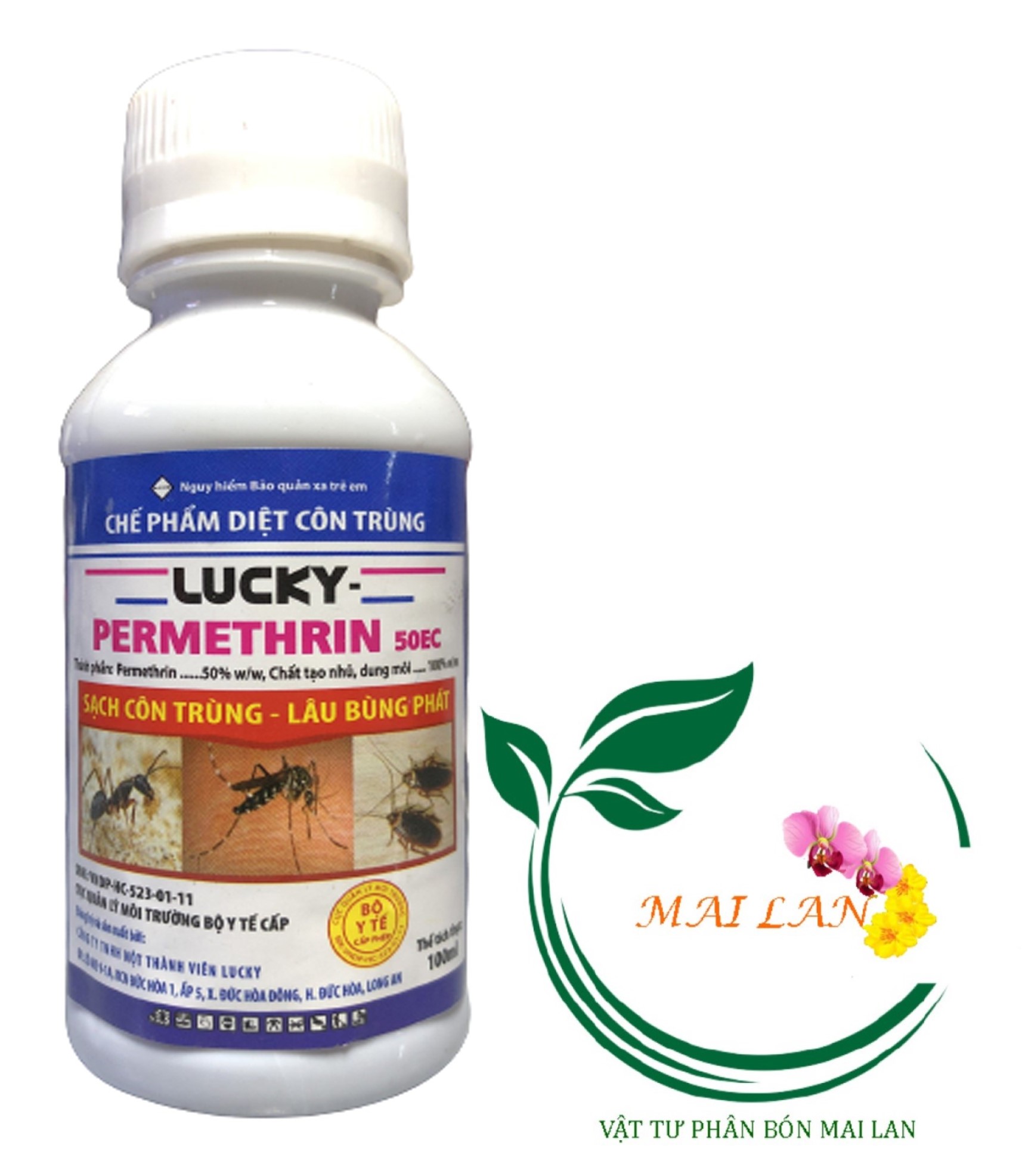 Chế phẩm diệt côn trùng lucky permethrin 50ec - #084b# 100ml