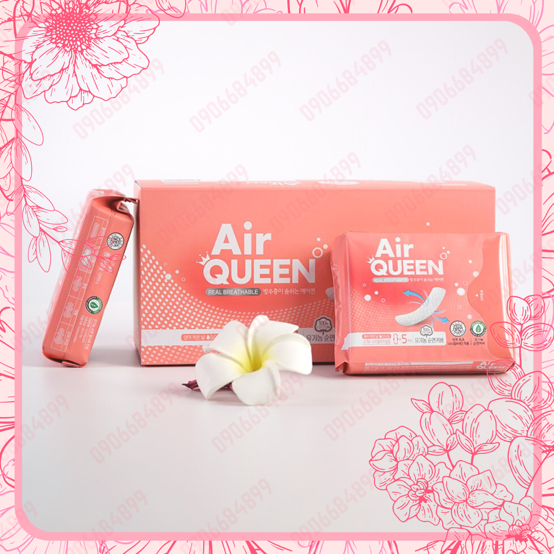 Băng Vệ Sinh Siêu Mỏng Air Queen 🌸 Nhập khẩu Hàn Quốc 🌸