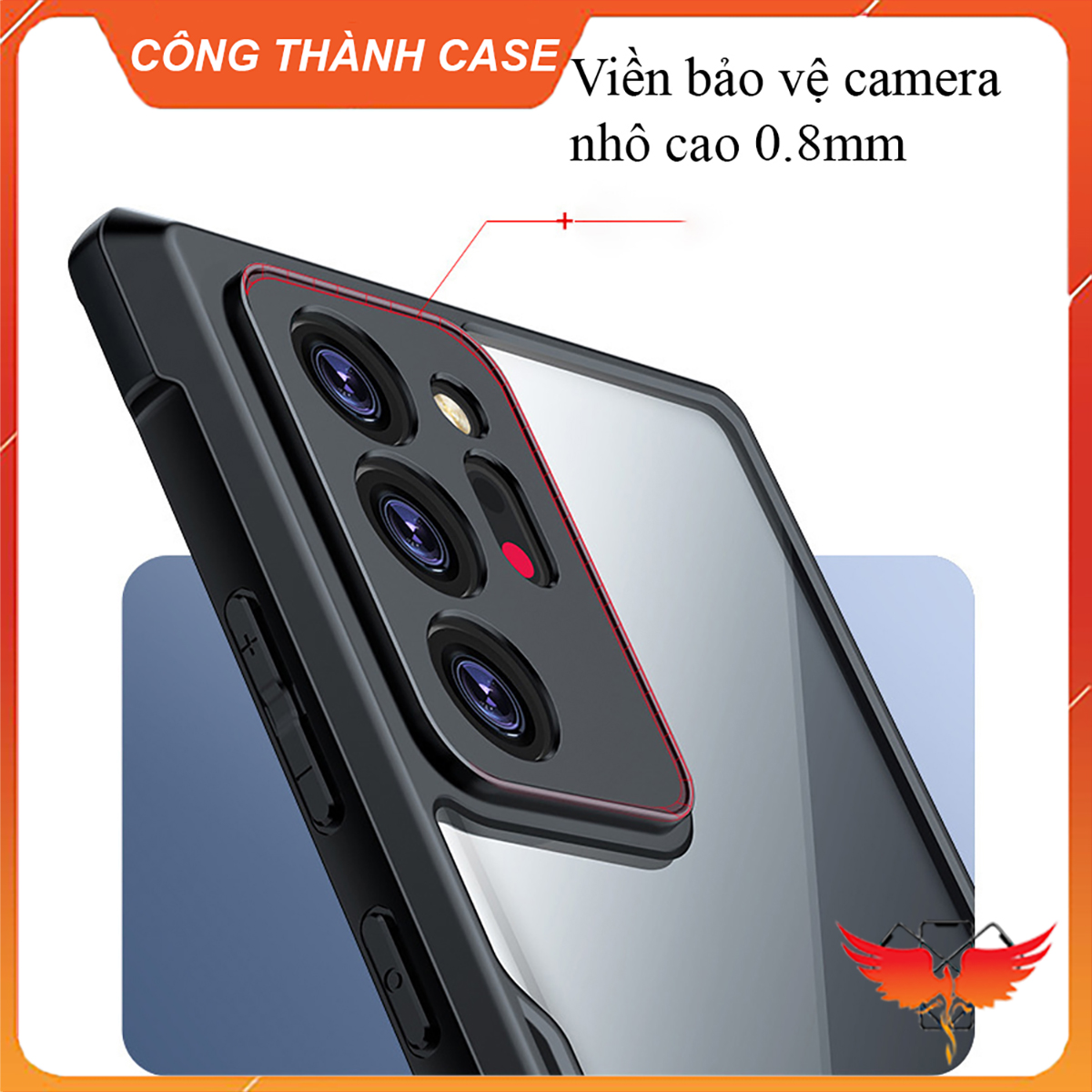 Ốp lưng SIÊU CHỐNG SỐC cho Samsung Note8, Note9, Note10+, Note 20/Note 20Ultra chính hãng XUNDD