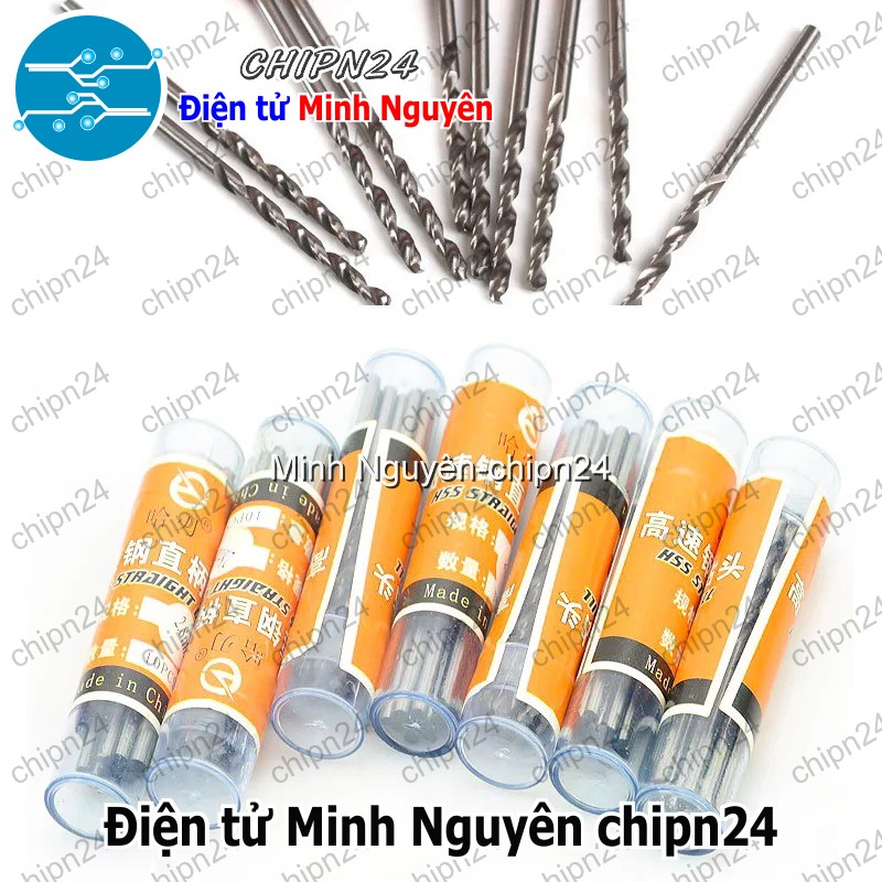 [5 cây] (K41) Mũi khoan (Mạch in, PCB 2.0mm/2.1mm/2.2mm/2.3mm/2.4mm/2.5mm/2.6mm/2.7mm/2.8mm/2.9mm) - [Chọn Loại] - HHH.00211
