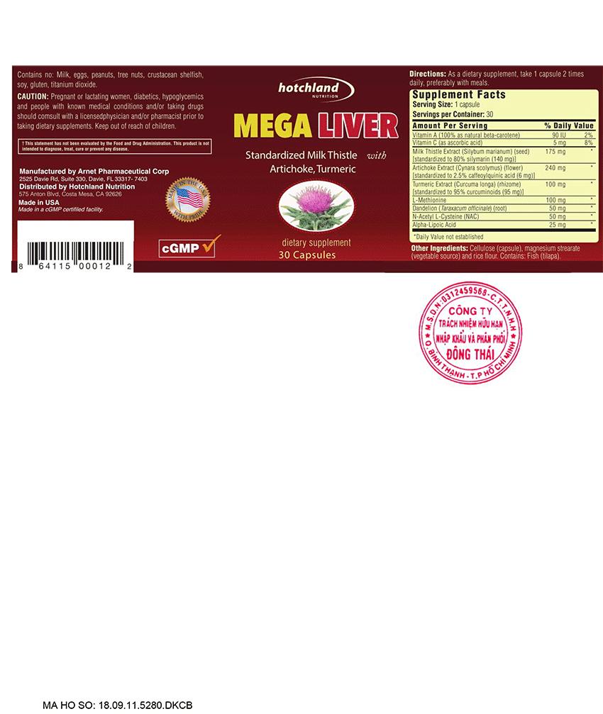 [HCM]MegaLiver thực phẩm chức năng gan