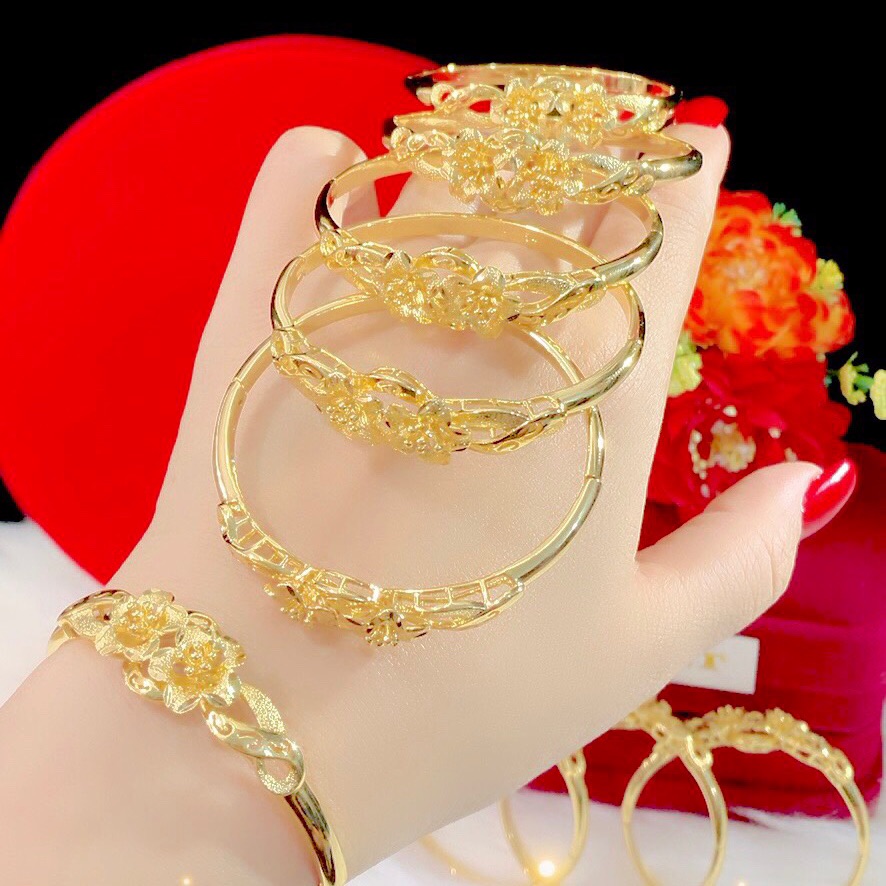 Vòng tay nữ mạ vàng 18k mẫu mới về
