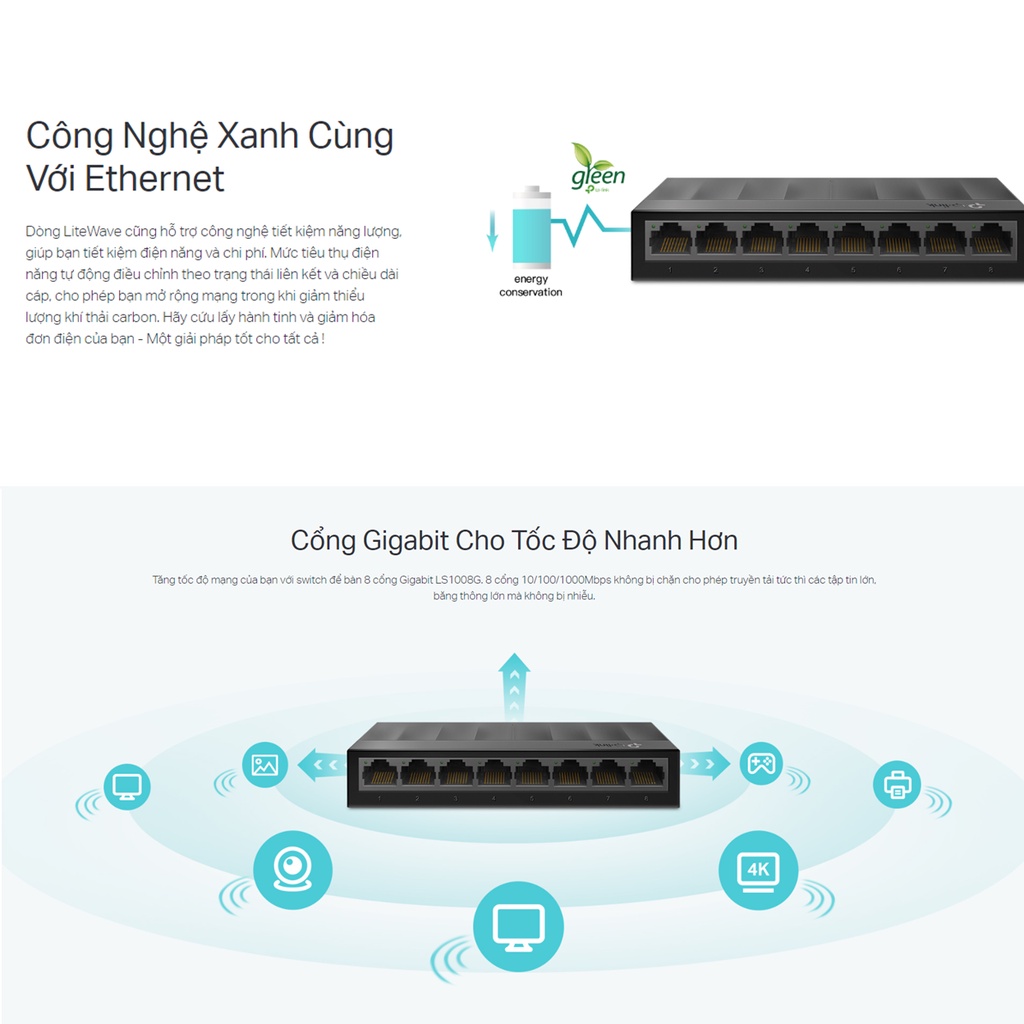 Switch 5 port gigabit TP-Link TL-SG105 vỏ thép