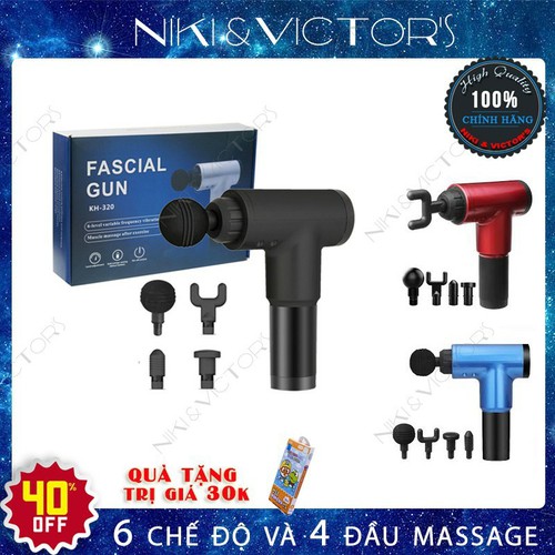 Máy Massage bằng tay 💝 Freeship 💝 Máy Massage toàn thân KH-320 4 đầu đa năng