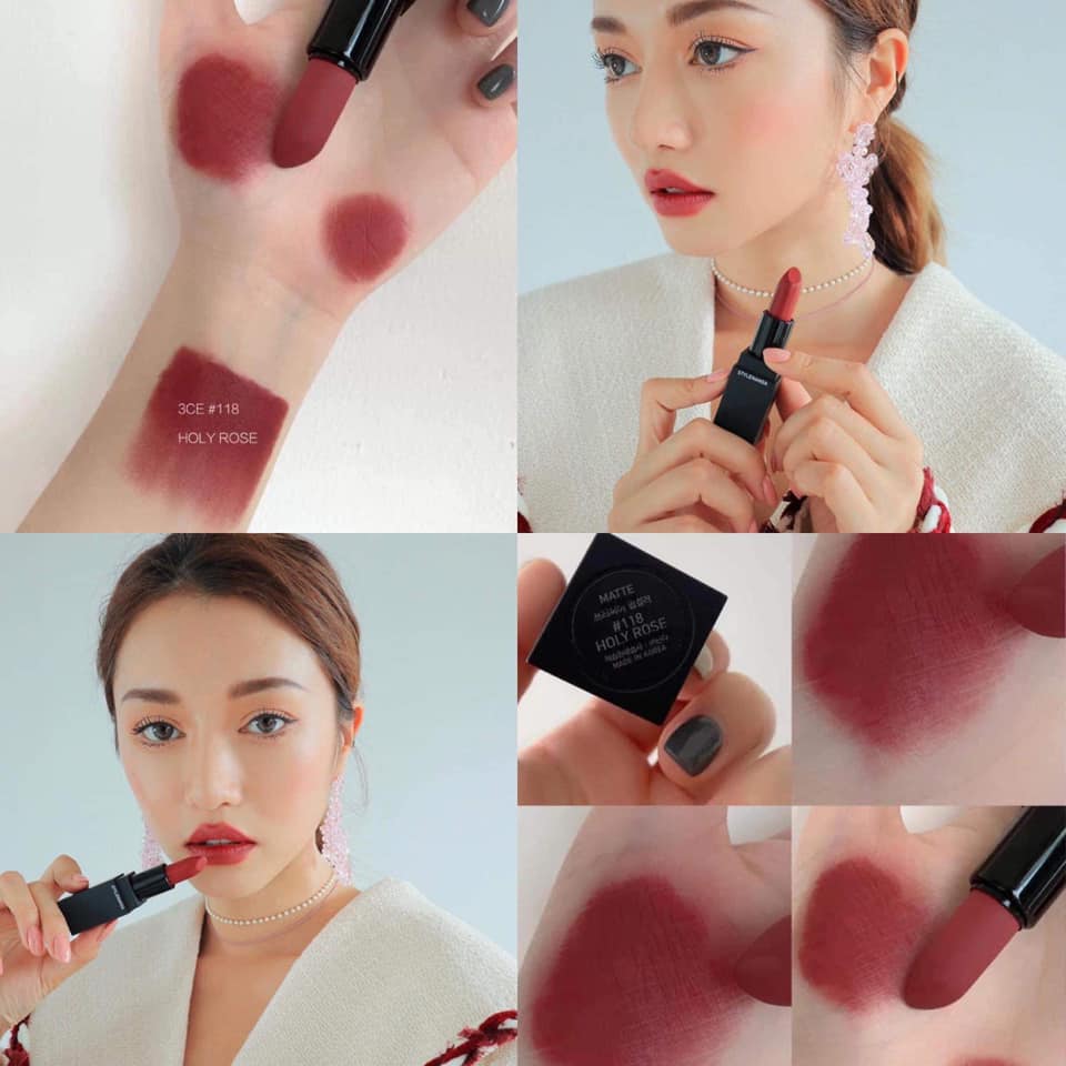 Son Thỏi 3CE Matte Lip Color 118.