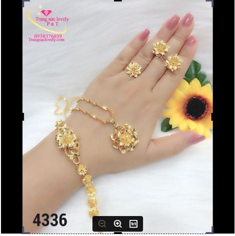 Bộ trang sức kim cương mã số 056
