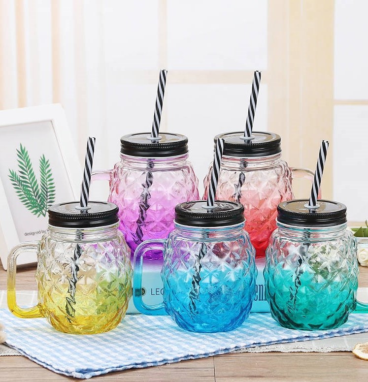 LY THỦY TINH TRÁI THƠM 400ML MÀU TRONG