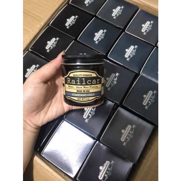 Sáp vuốt tóc Railcar Quality Pomade 100gr tạo kiểu giữ nếp cho tóc