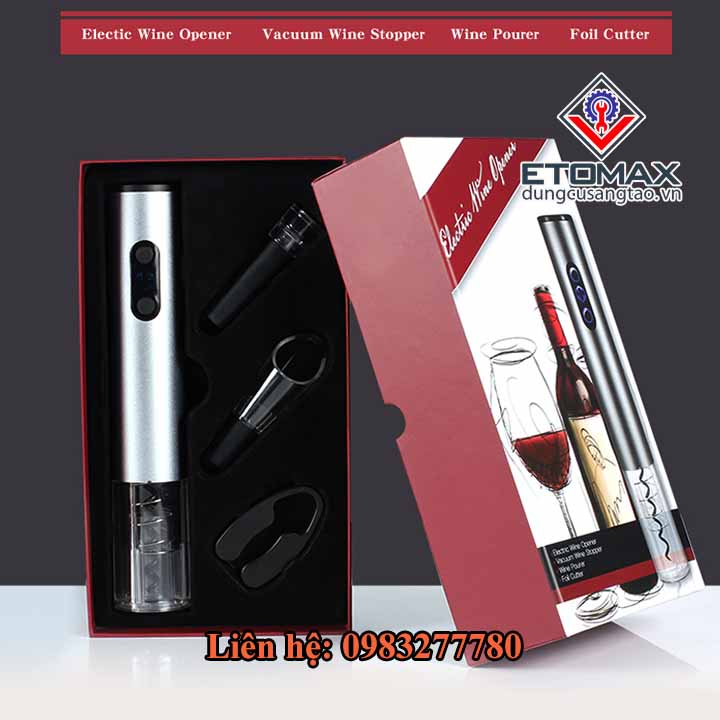 Dụng cụ mở chai vang tự động 4 in 1 V3