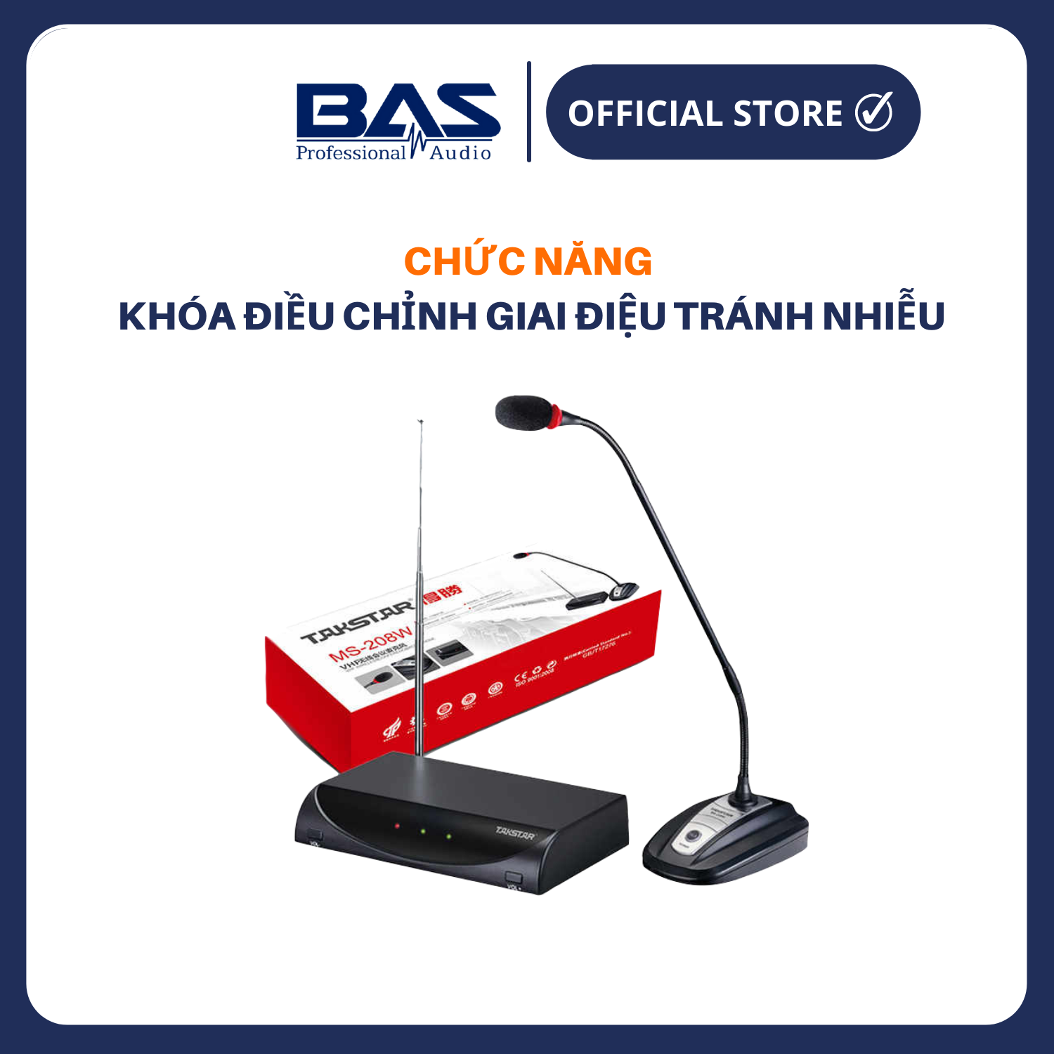 Micro hội nghị không dây Takstar MS-208W