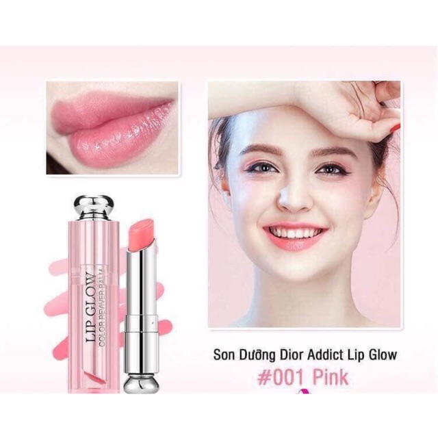 [HCM]Son Dưỡng Dior Addict Lip Glow #01 Pink - xách tay