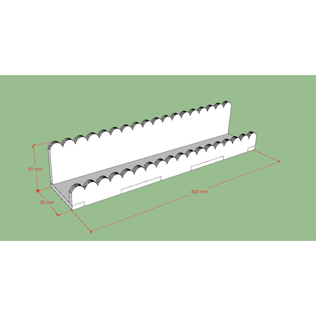 Thanh Để Sơn Nail Treo Tường PVC Bắt Vít