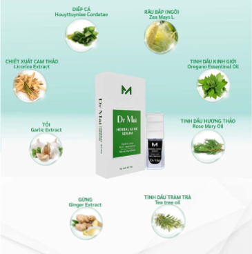 Dr Mai, Serum sạch mụn Dr Mai 6ml, lựa chọn hoàn hảo cho làn da mụn