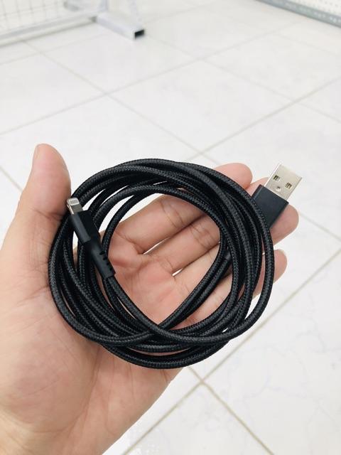 Cáp Dù Cho Iphone 1M, 2M Chống Đứt, Xoắn Dối ( Cáp Cước Dù Iphone )