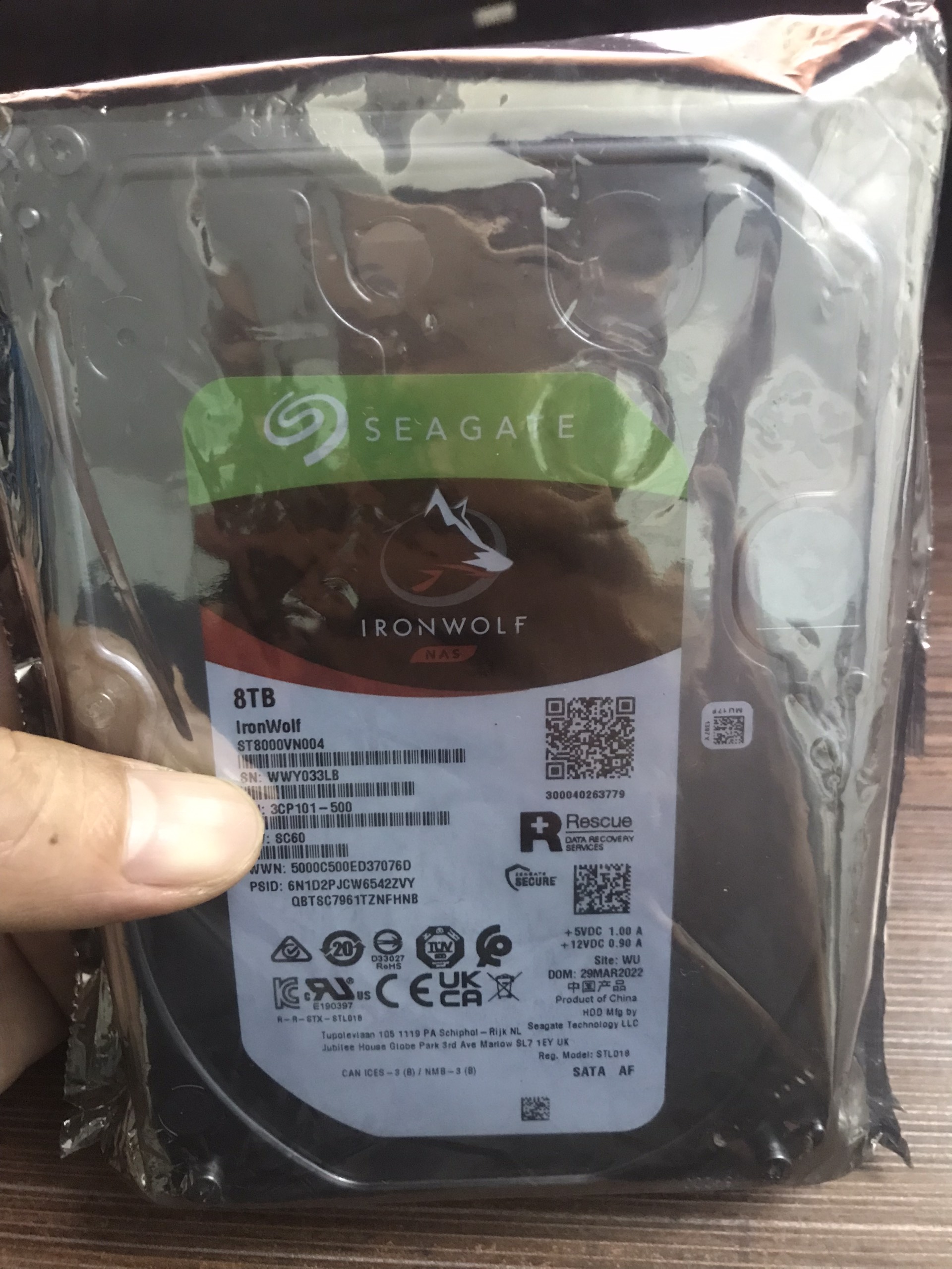 Ổ cứng 8TB Seagate Iron Wolf