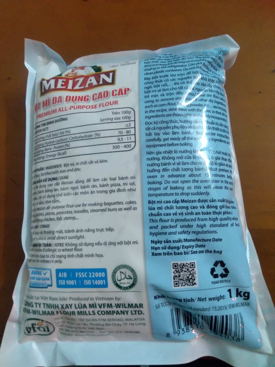 BỘT MÌ MEIZAN CAO CẤP 1KG