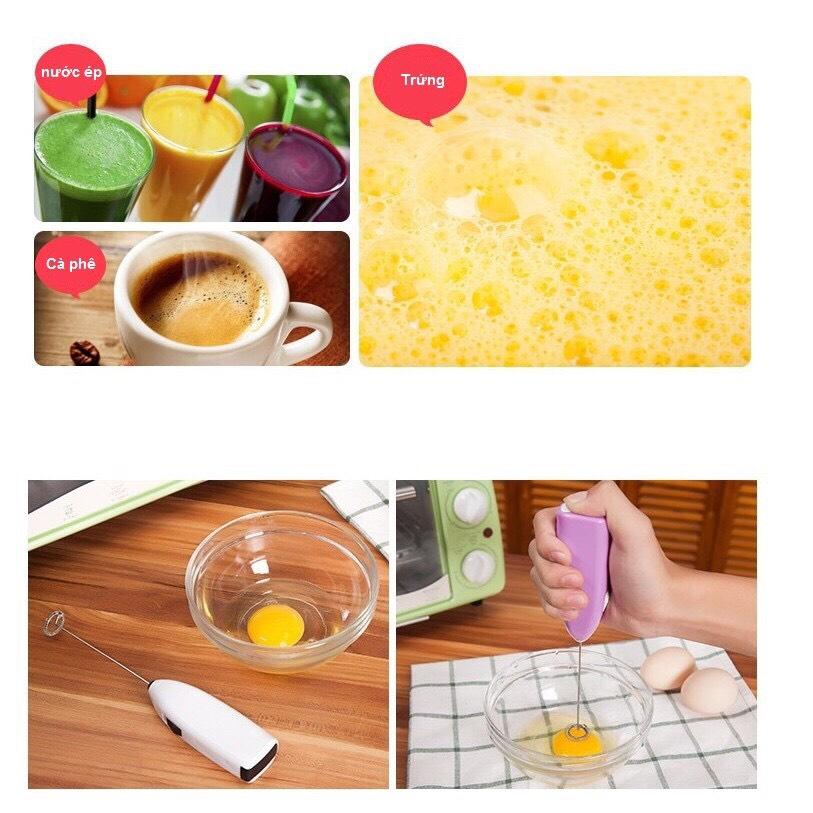 Máy đánh trứng, cafe, tạo bọt chạy pin đa năng CR5