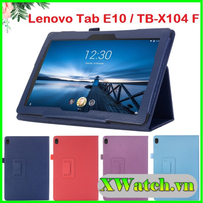 Bao da pu bảo vệ máy tính bảng lenovo tab e10 tb-x104 / x104f / tb-x104n / 10.1 inch