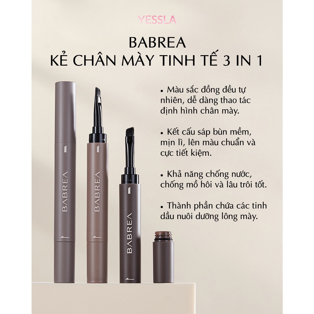 BABREA – Gel kẻ chân mày 3 in 1