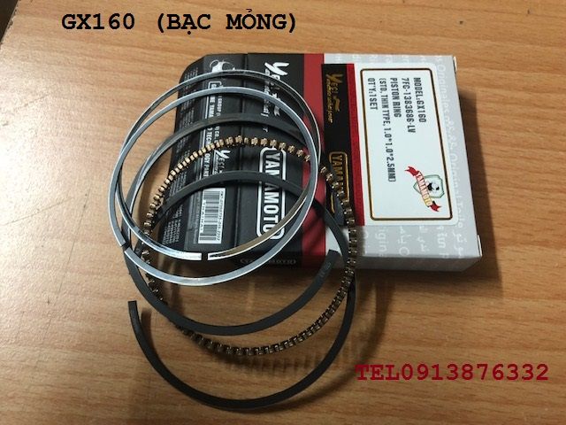 Bạc séc măng mỏng 68MM, 77MM, 88MM, 90MM 92MM máy xăng 168F 188F 190F 192F GX160 GX390 GX420 GX460