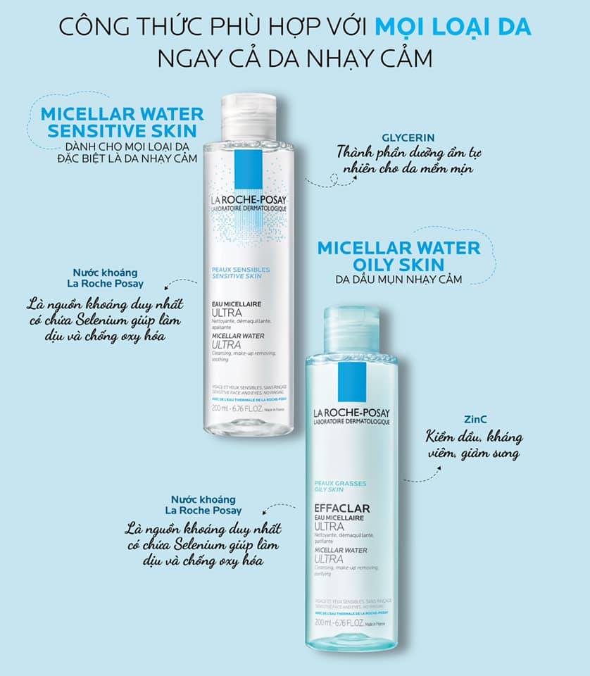 TẨY TRANG LAROCHE-POSAY MICELLAR WATER