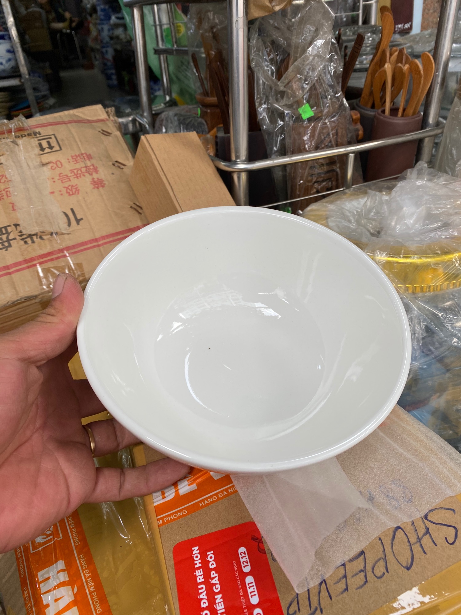 Tô chén sứ trắng cao cấp