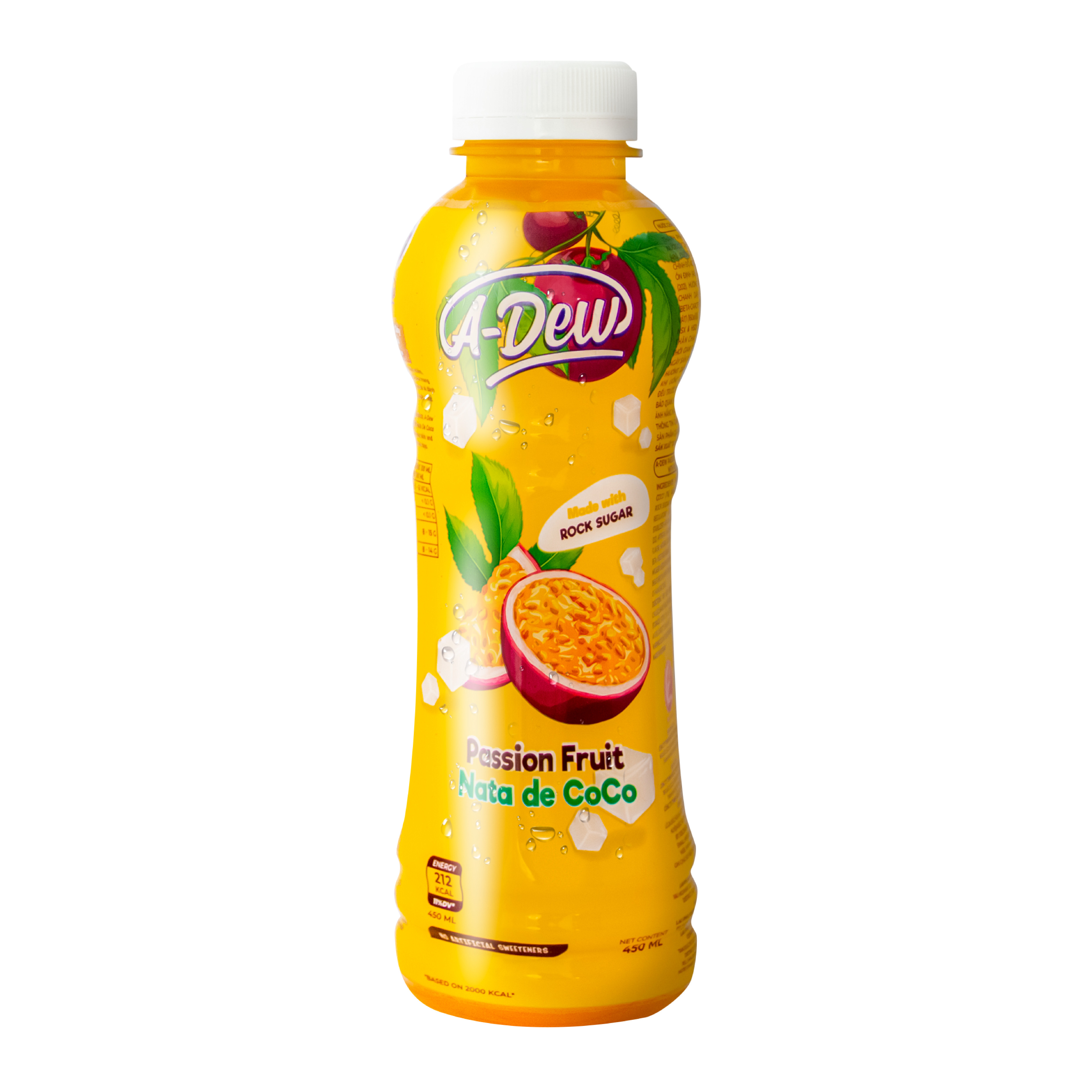 Nước Chanh Dây Thạch Dừa A-Dew 450ml (Thùng 24 chai)