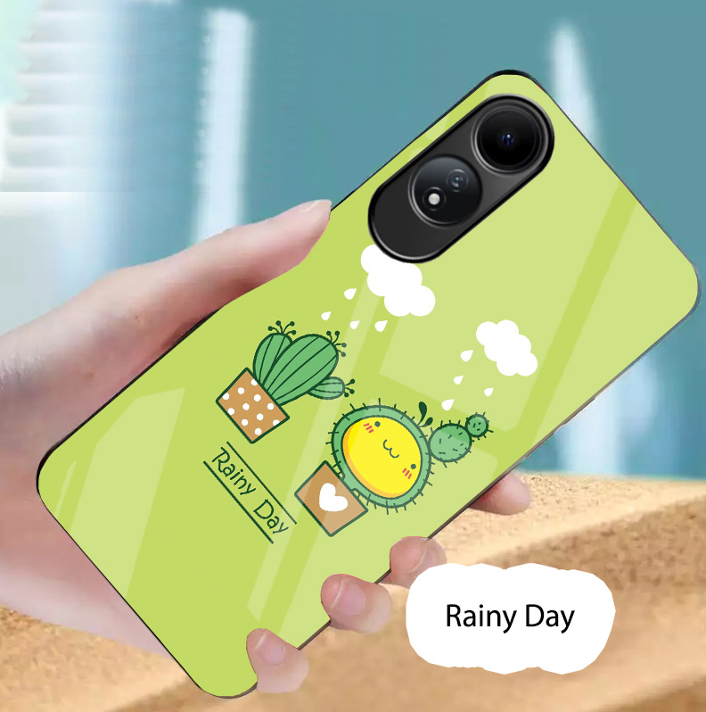 ỐP OPPO A60 mặt kính gương bóng Cao Cấp
