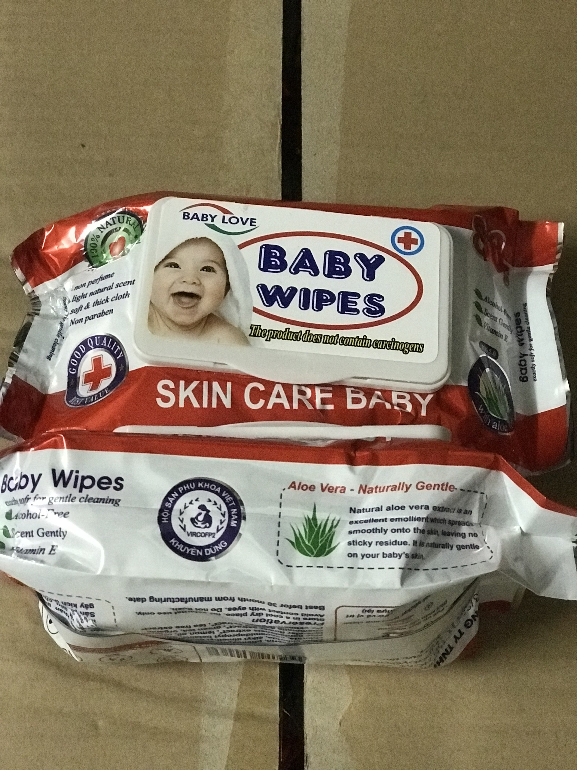 COMBO 5 BỊCH Khăn Giấy Ướt Baby Wipes Bịch 80g