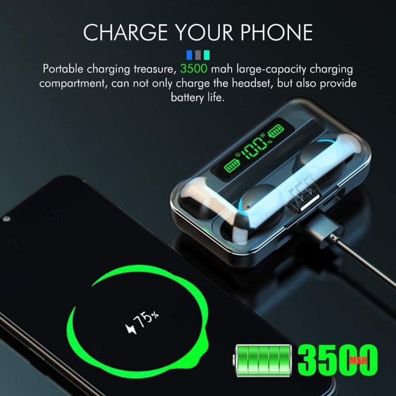 Tai nghe bluetooth 5.0 (2 trong 1)