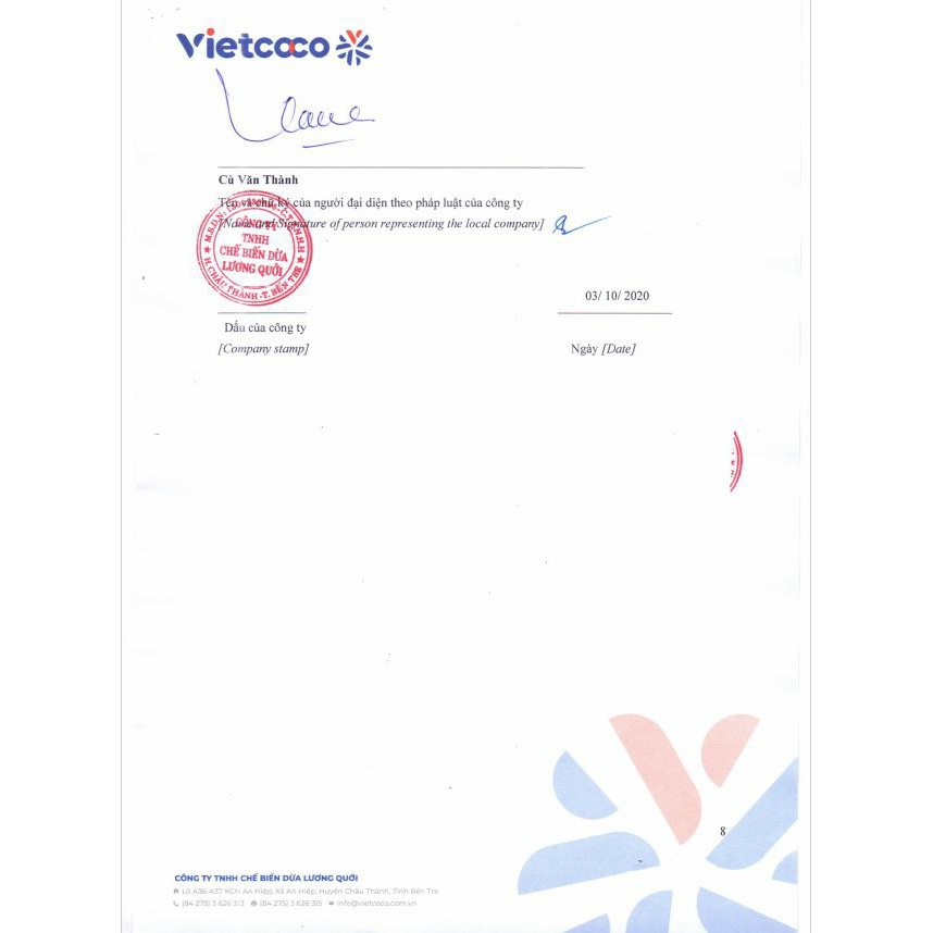 Dầu Dừa Tinh Khiết Hữu Cơ Chai 1 Lít Vietcoco