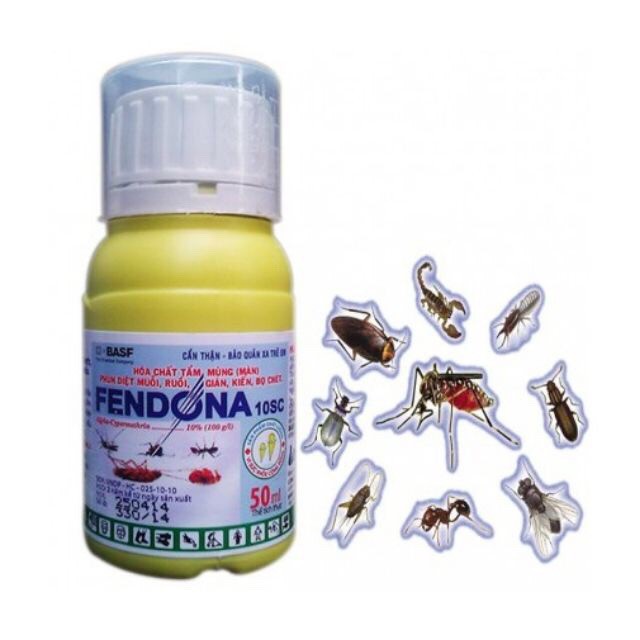 Thuốc diệt muỗi fendona 10sc chai 50ml.