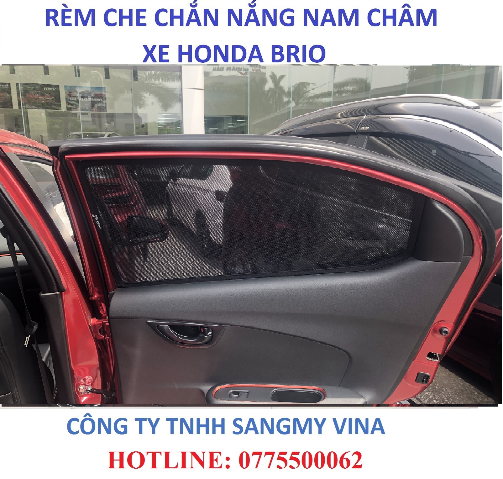 RÈM CHE NẮNG NAM CHÂM XE HONDA BRIO