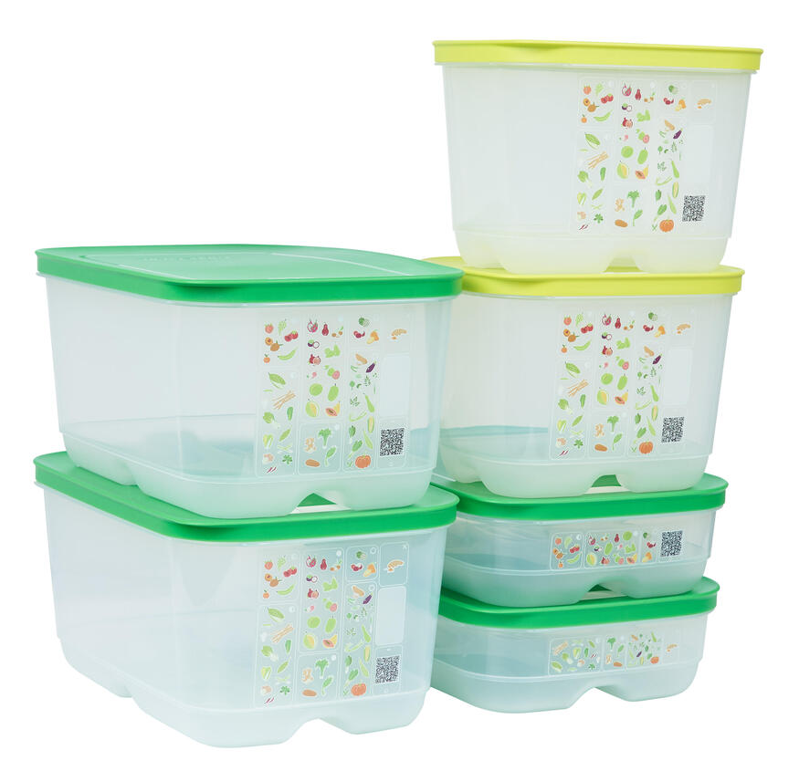 Bộ hộp trữ mát Tupperware có nút hô hấp Ventsmart