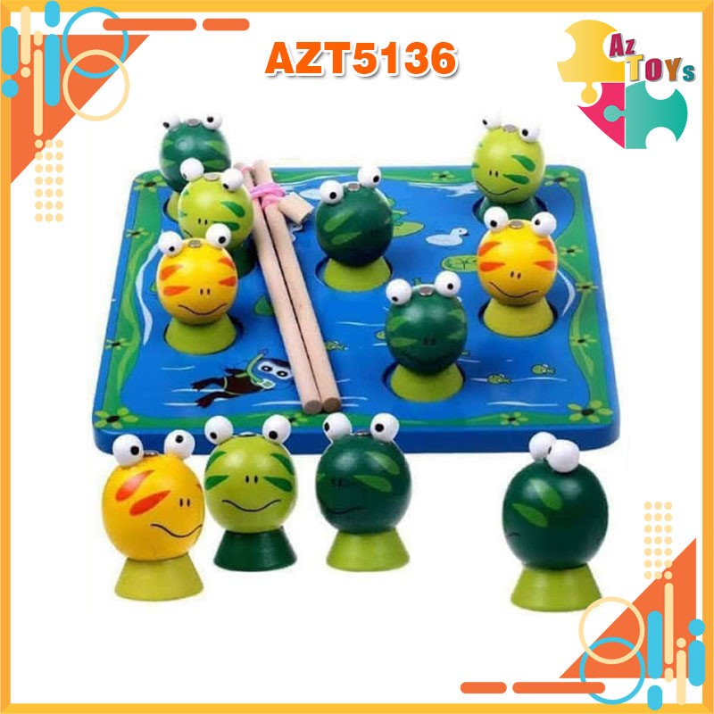 [HCM]Bộ Đồ Chơi Gỗ Câu Ếch 2 Cần - AZT5136