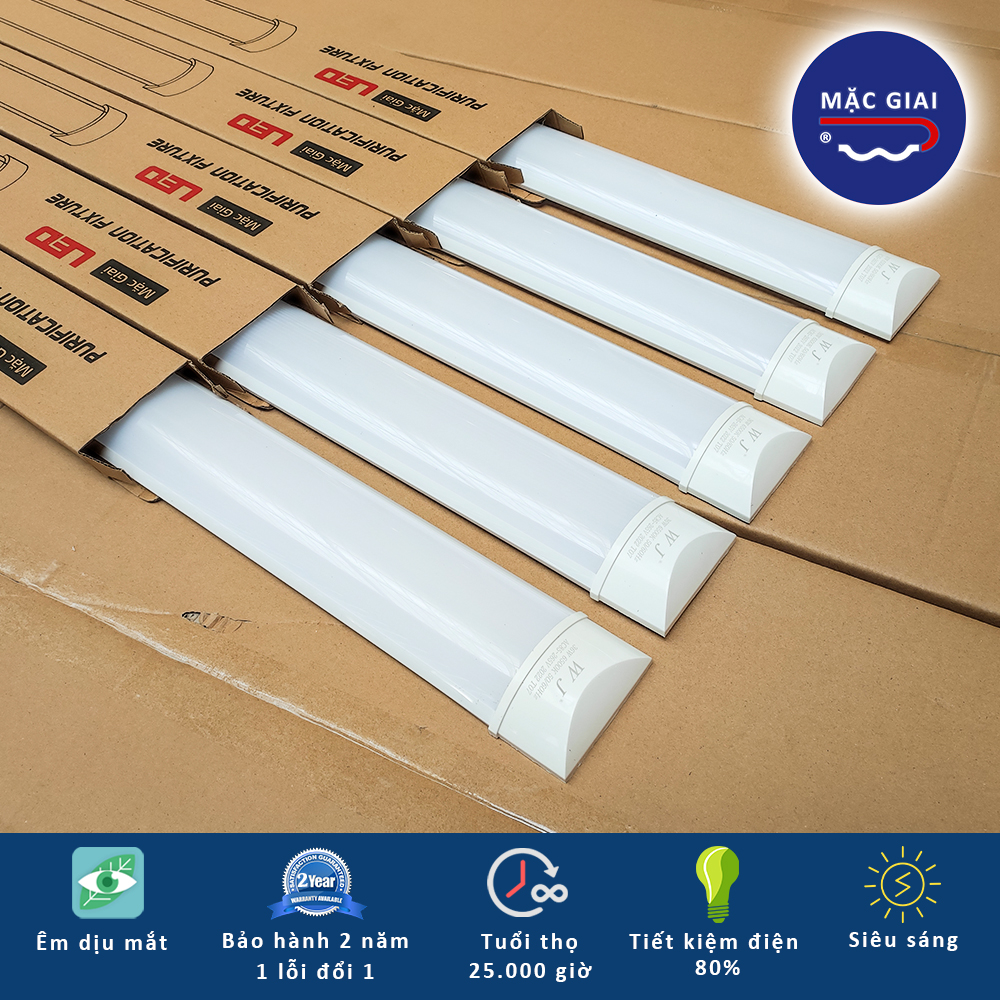 Đèn LED bán nguyệt MẶC GIAI (36w*1.2m*0.07m)