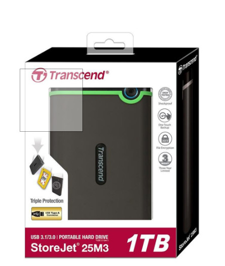 Ổ cứng di động Transcend StoreJet Slim 25M3S 1TB TS1TSJ25M3S