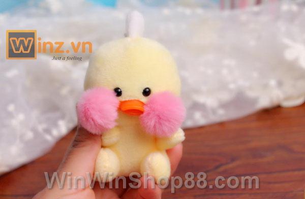 [HCM SHIP NHANH]Móc khóa vịt chu mỏ lalafan (Mẫu 2-Màu vàng)