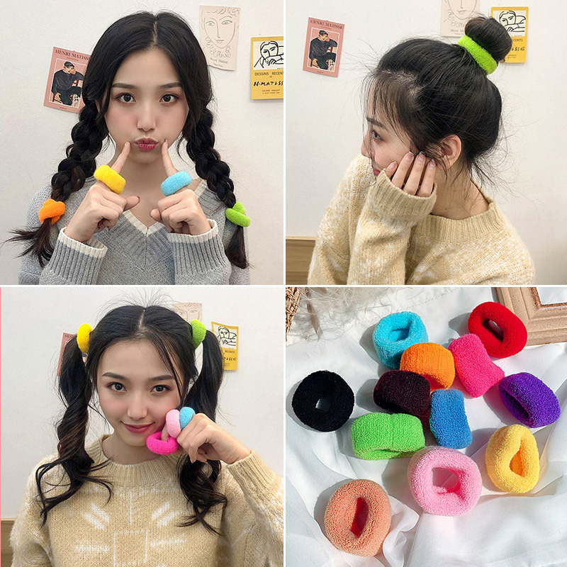 Set 2 cột tóc cho bạn gái nhiều màu dễ thương phong cách hàn quốc - Selenshop