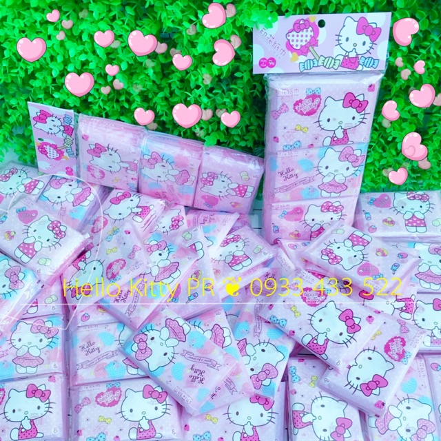 KHĂN GIẤY BỎ TÚI HELLO KITTY
