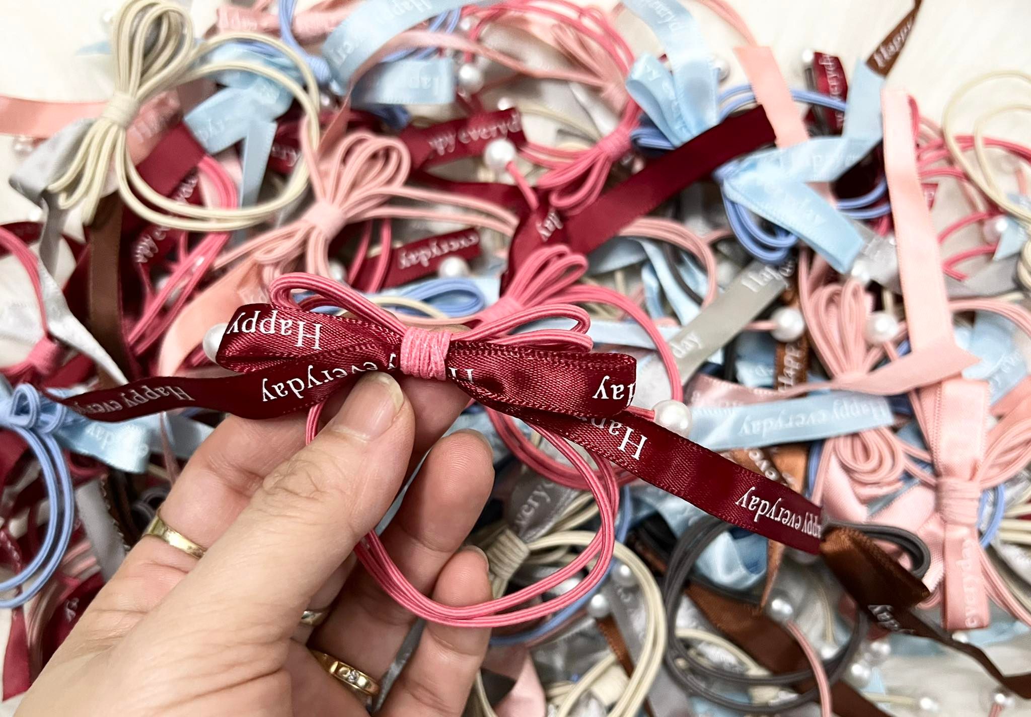 [HCMC] 2-string bow hair tie combo