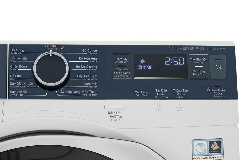 [GIAO TẠI HCM] - Máy sấy bơm nhiệt Electrolux 9 kg EDH903R9WB