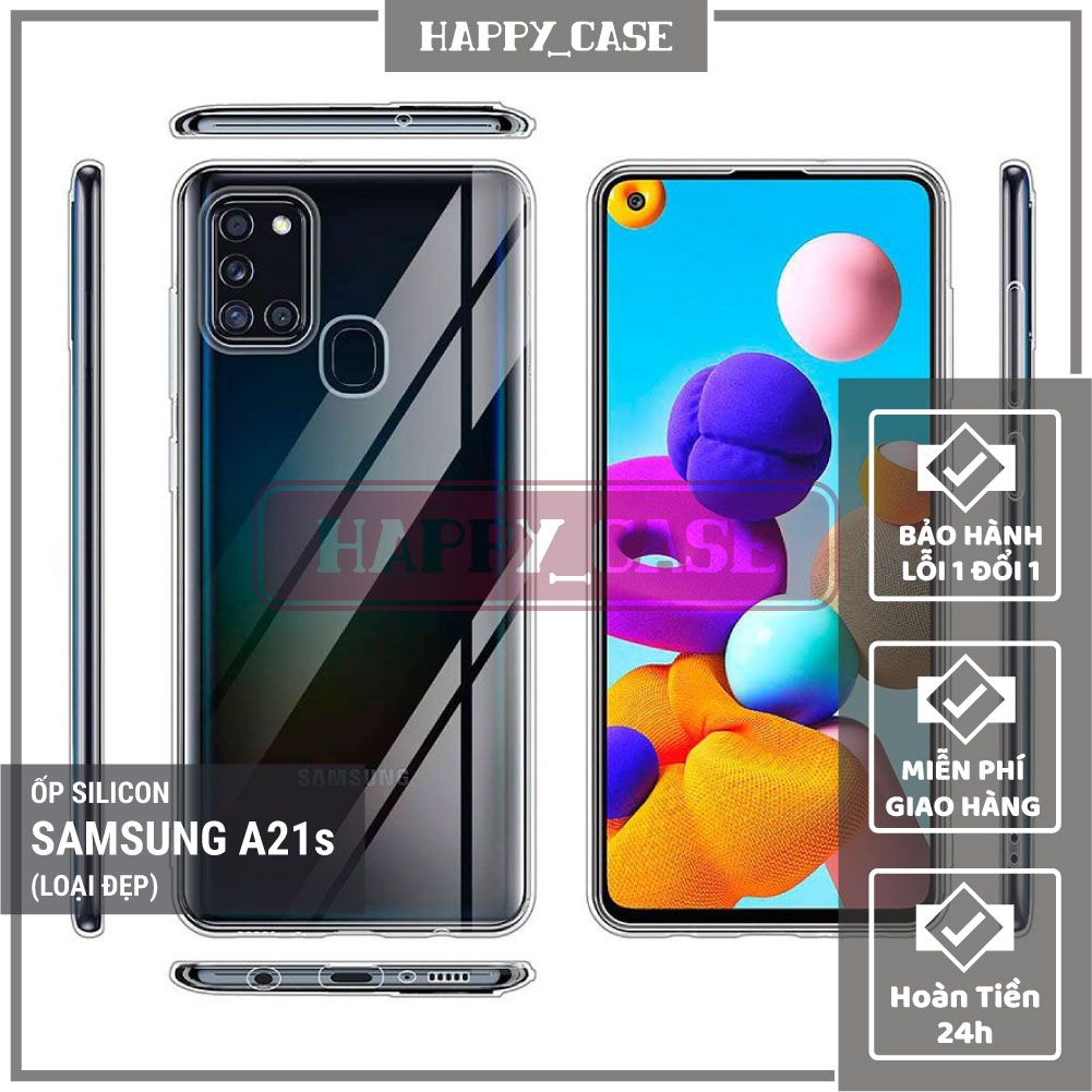 Ốp Lưng Điện Thoại Samsung A21s Thin Transparent Silicon
