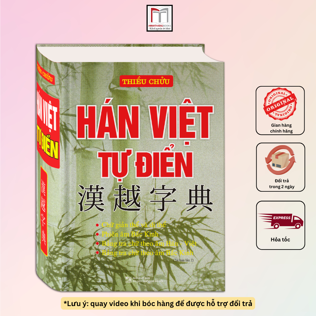 Sách - Hán Việt Tự Điển xanh tre (Bìa Cứng) 235k