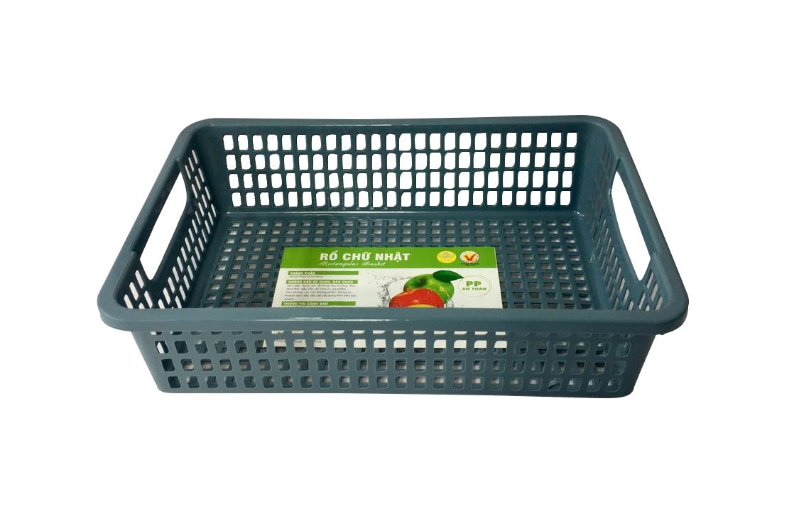 Rổ chữ nhật TỰ LẬP 28CM  - 28 x 19.5 x 7cm